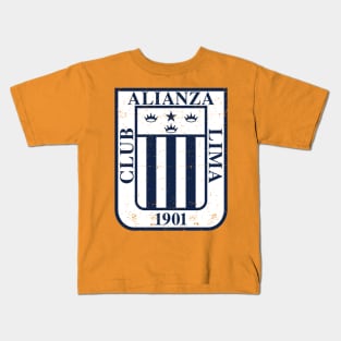 Club Alianza Lima - Peru - Vintage design Kids T-Shirt